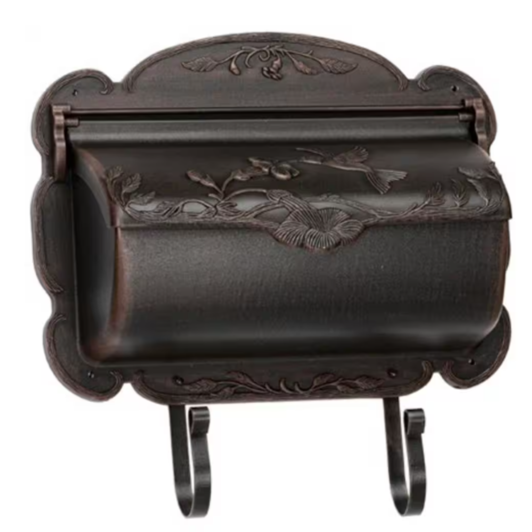 Hummingbird Cast Aluminum Mailbox