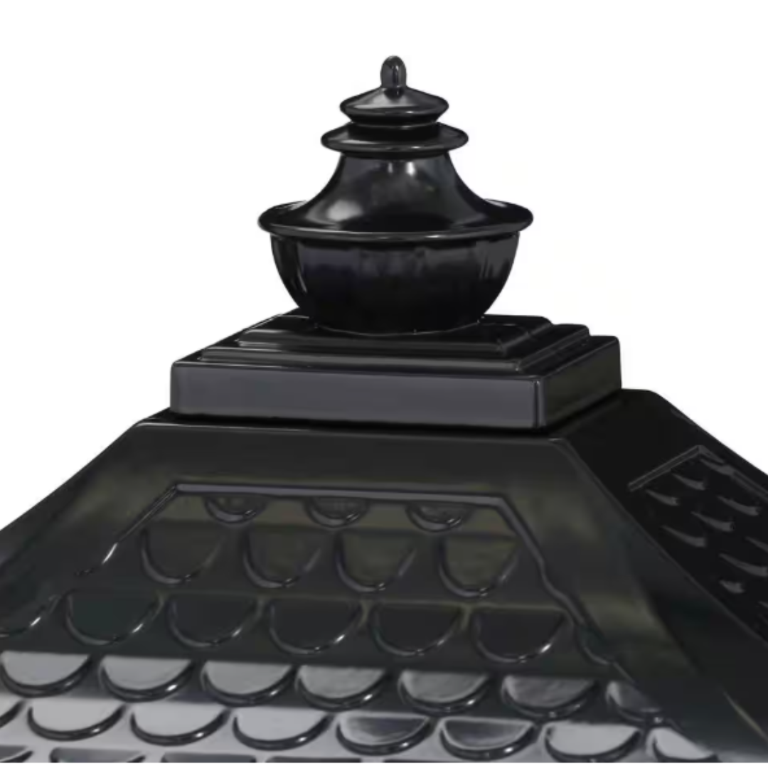 Pedestal Black, Large, Aluminum, Locking, All-In-One Mailbox and Post Combo