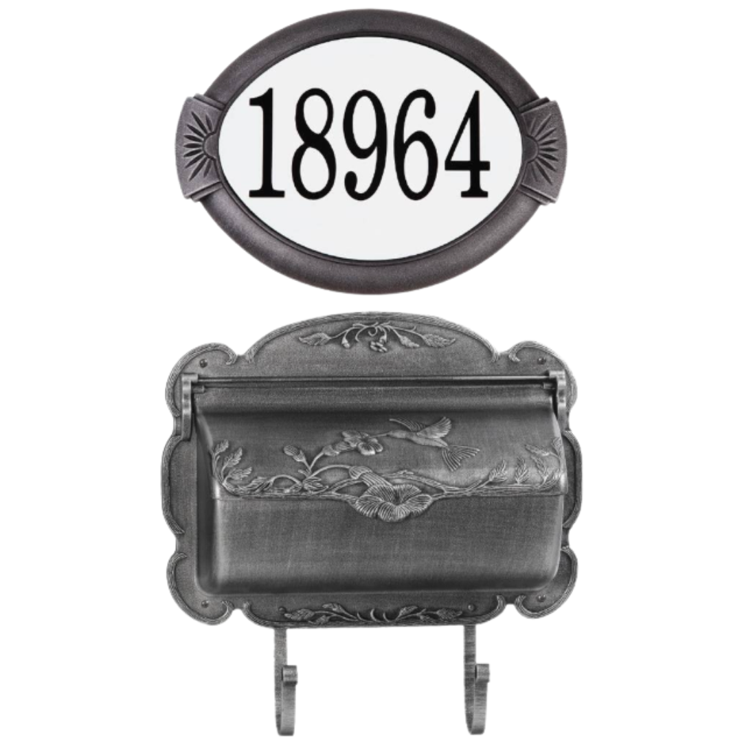 Hummingbird Cast Aluminum Mailbox