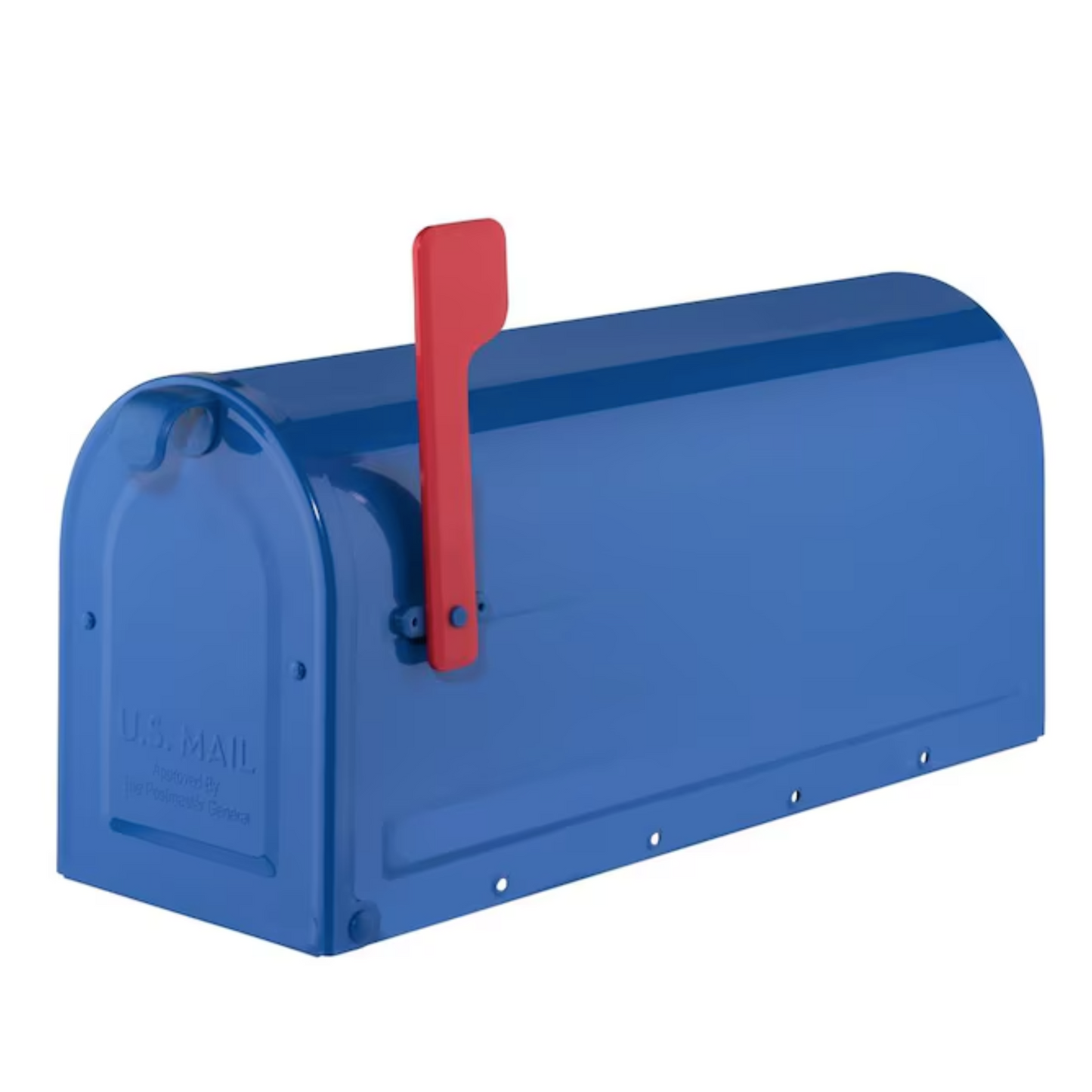 Metal "Standard" Mailbox with a wood post - Multicolors Available