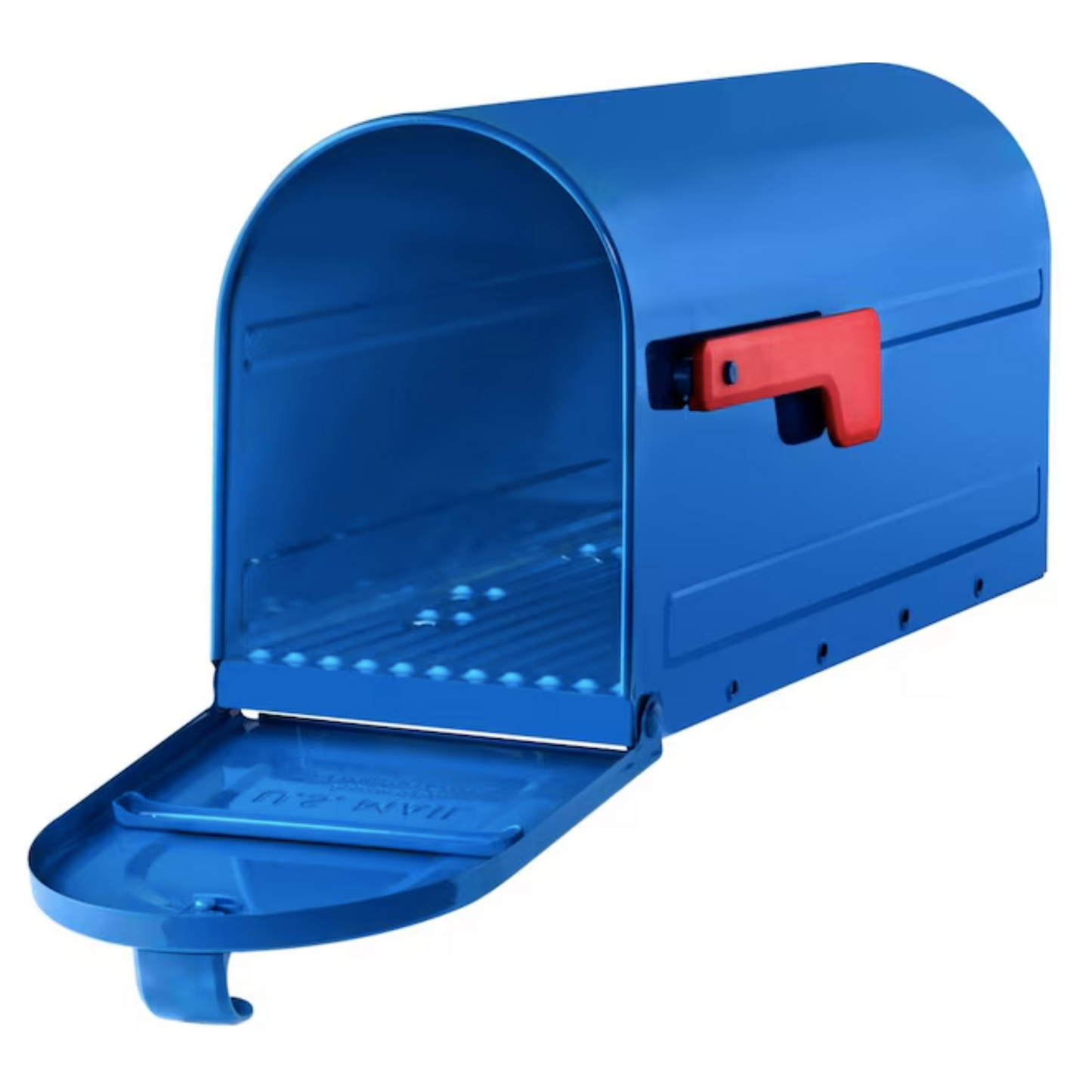 Metal "Standard" Mailbox with a wood post - Multicolors Available