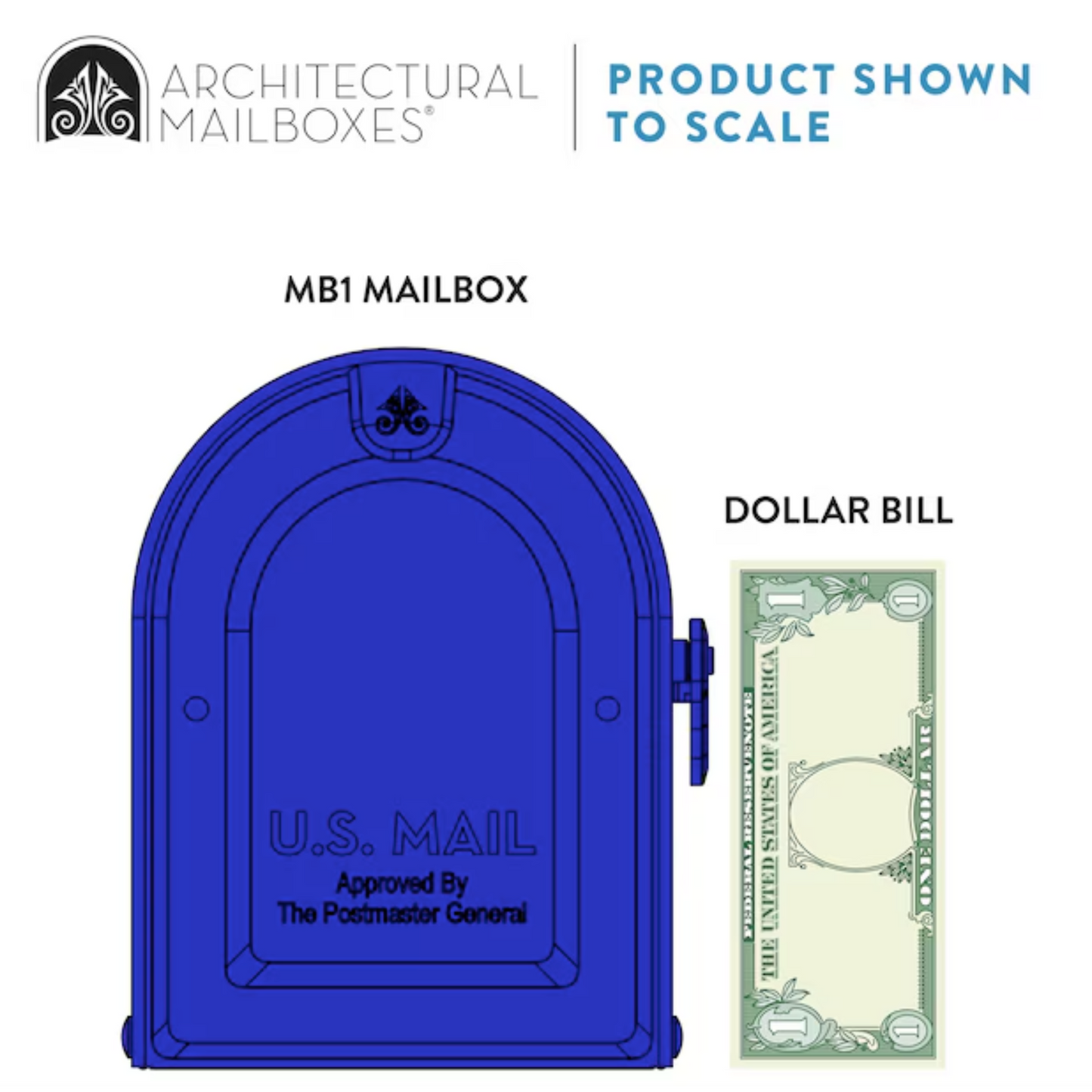 Metal "Standard" Mailbox with a wood post - Multicolors Available