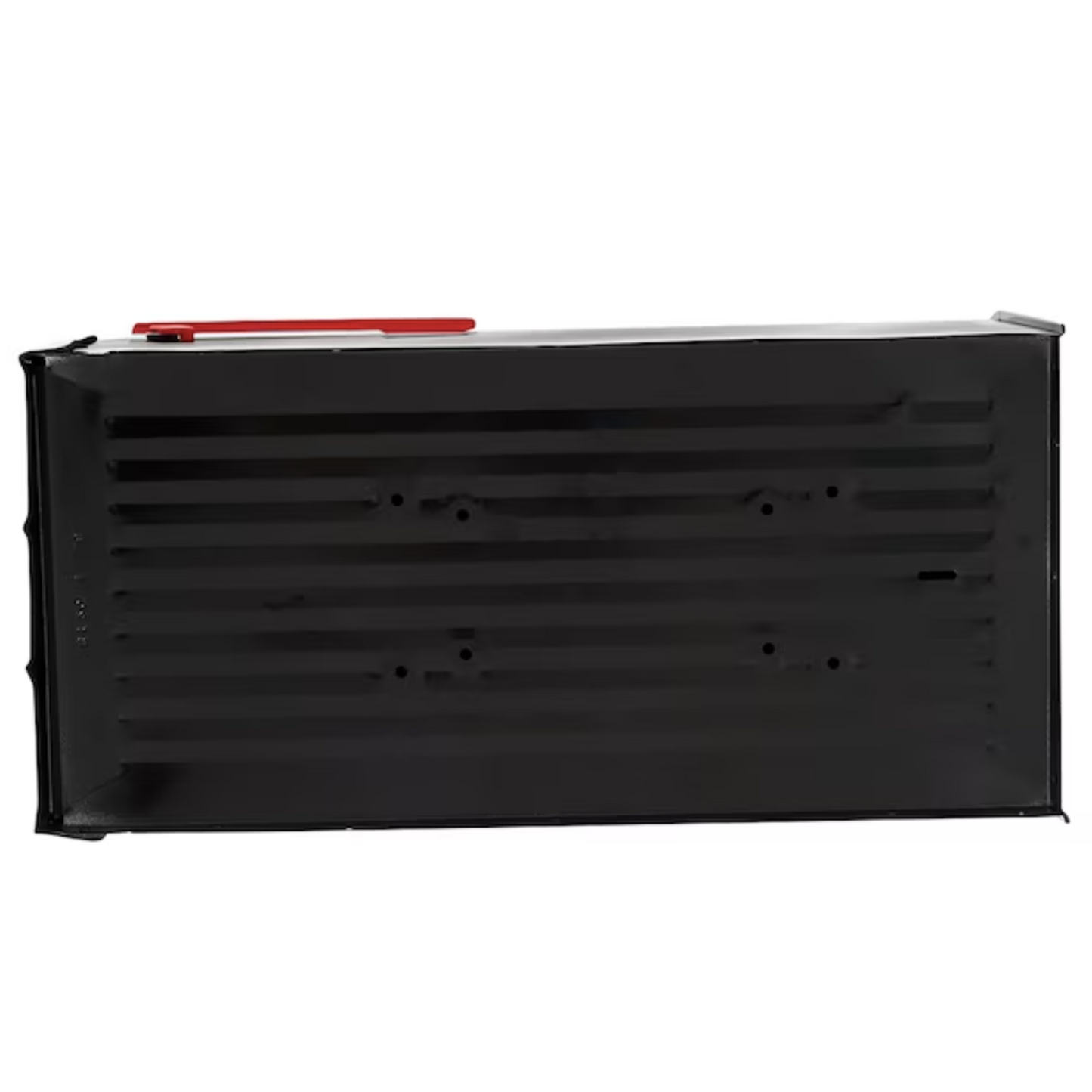 Metal "Extra Large Black" Mailbox with a wood post