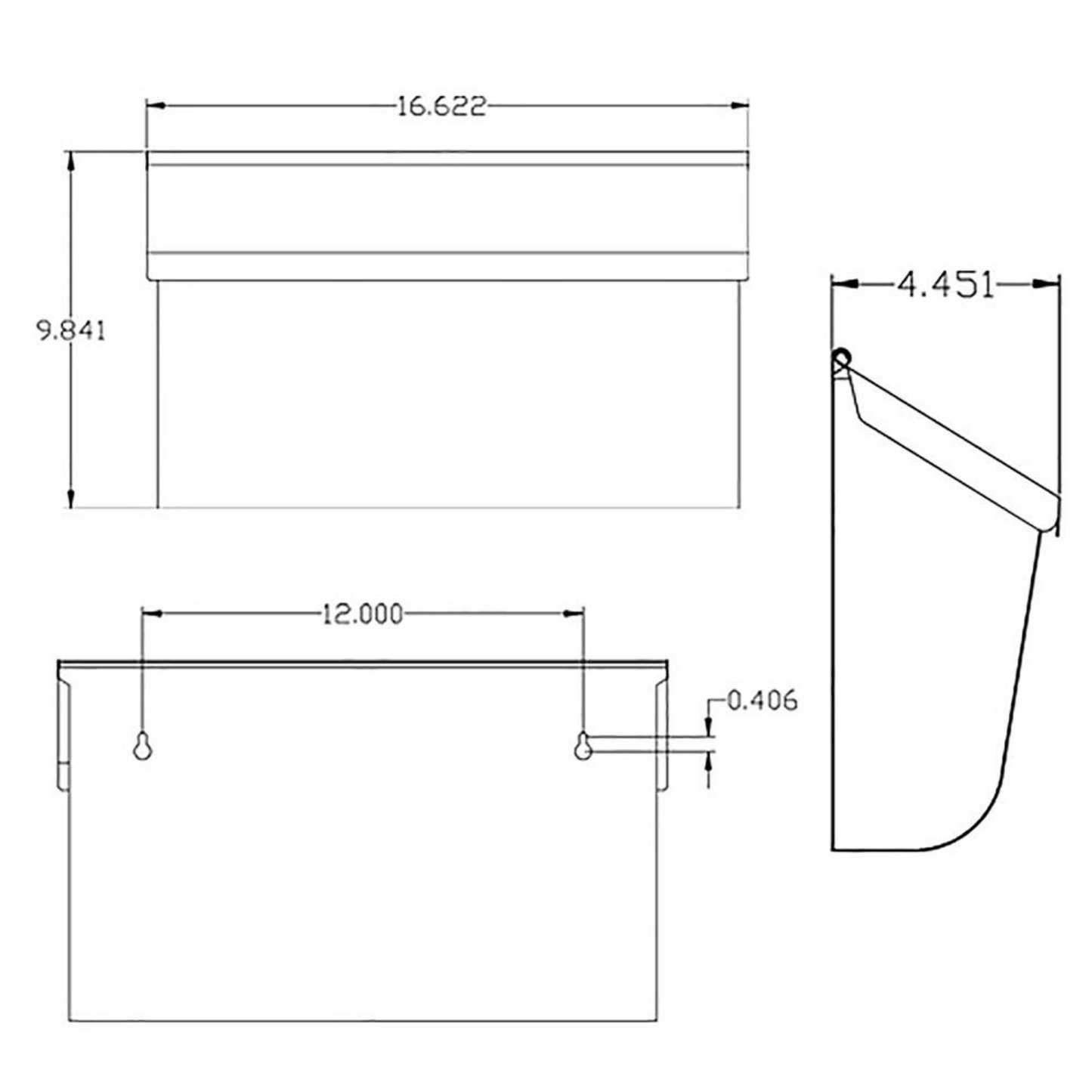 Architectural Mailboxes® Woodlands "Black or White" Wall-Mount Mailbox