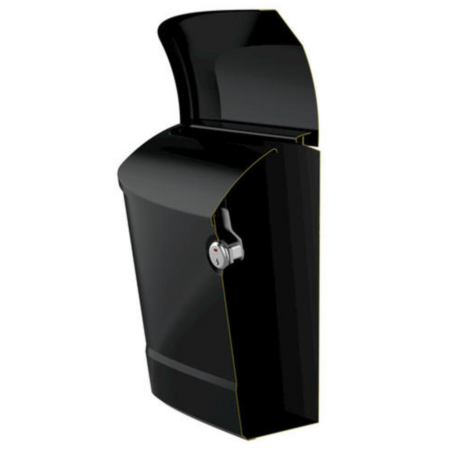 Architectural Mailboxes® Princeton Black Locking Wall-Mount Mailbox