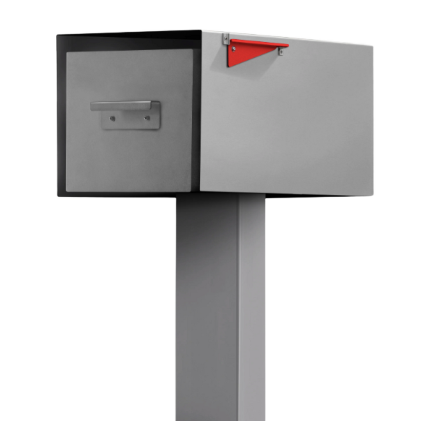 Malone Post‑Mounted Mailbox, Brown, Black, Gray, White or Patina