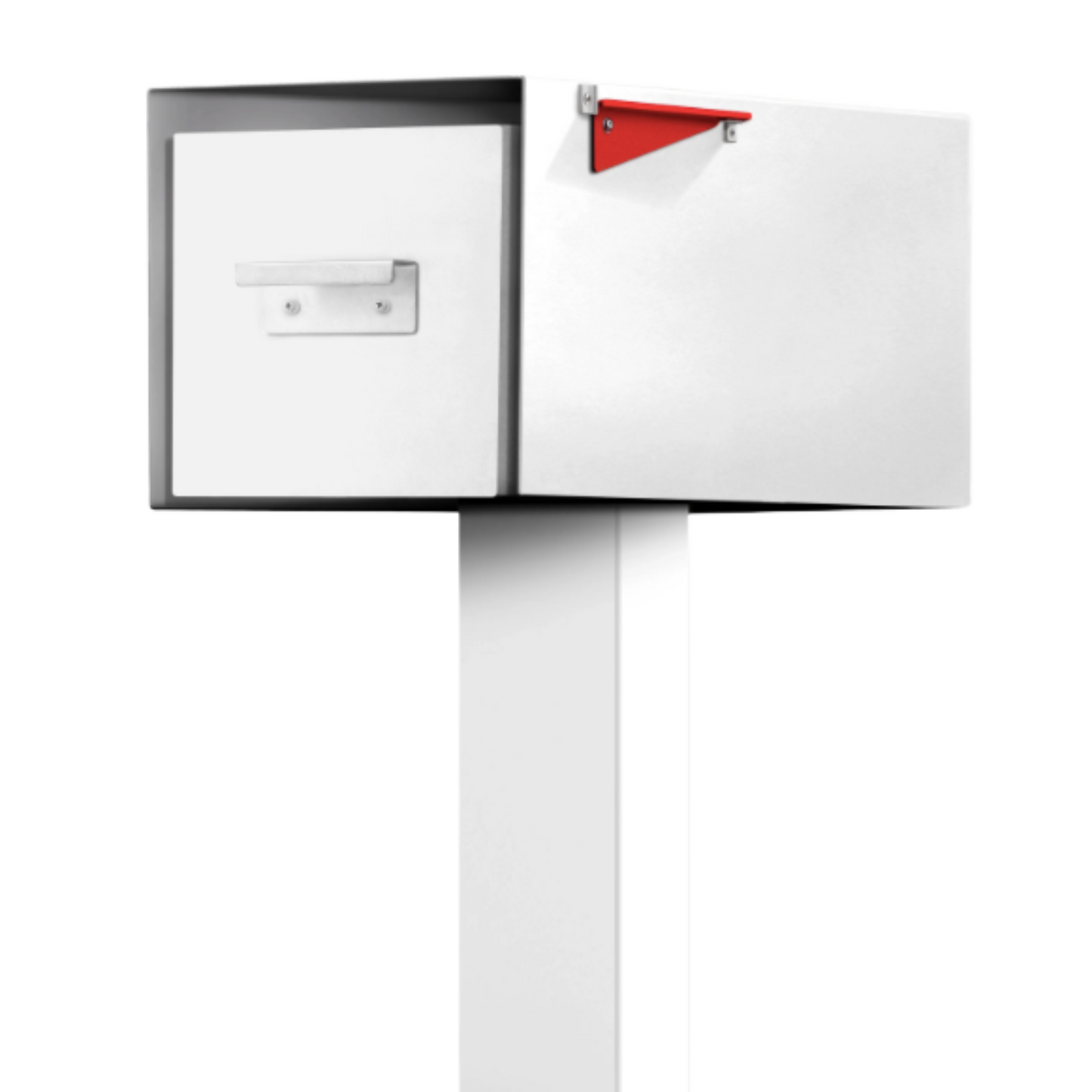 Malone Post‑Mounted Mailbox, Brown, Black, Gray, White or Patina