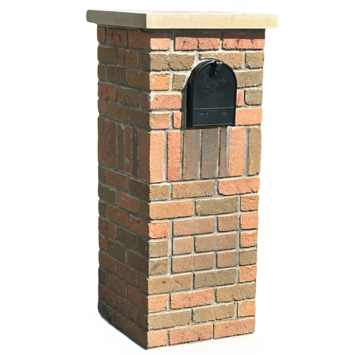 Custom Brick Mailbox with Address Plaque