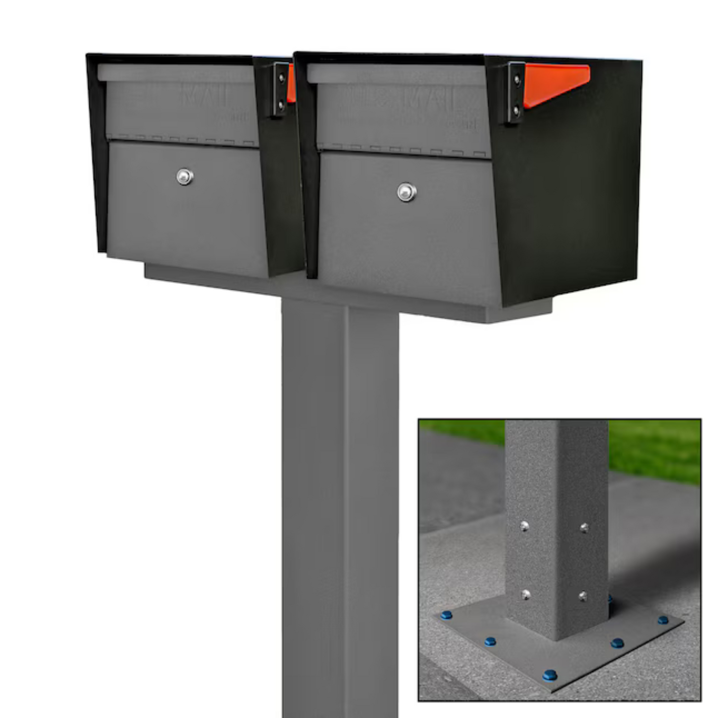 Mail Boss Mail Manager Locking Metal "Standard" Mailbox Multiple colors - 2 Mailboxes