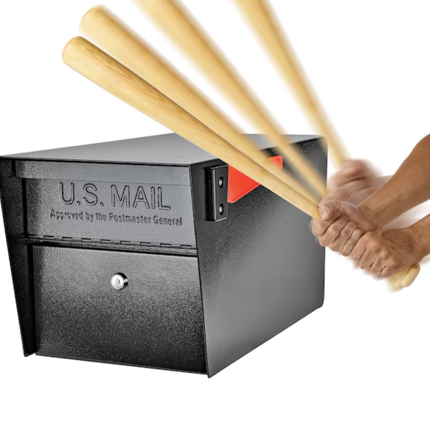 Mail Boss Street Safe Locking Metal Extra Large Mailbox Black