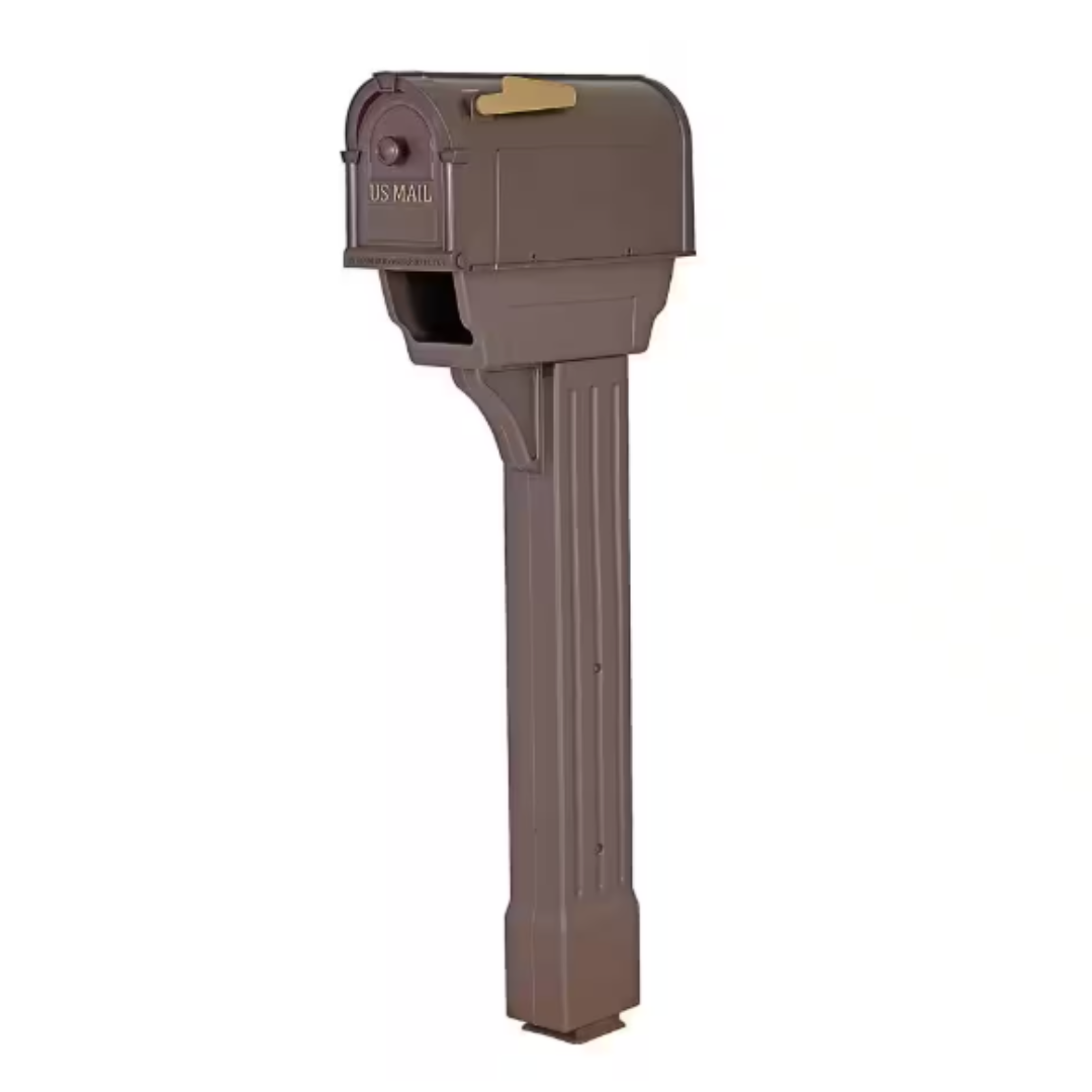 Postal Pro Hampton All-in-One Mailboxes Kit, Black and Bronze
