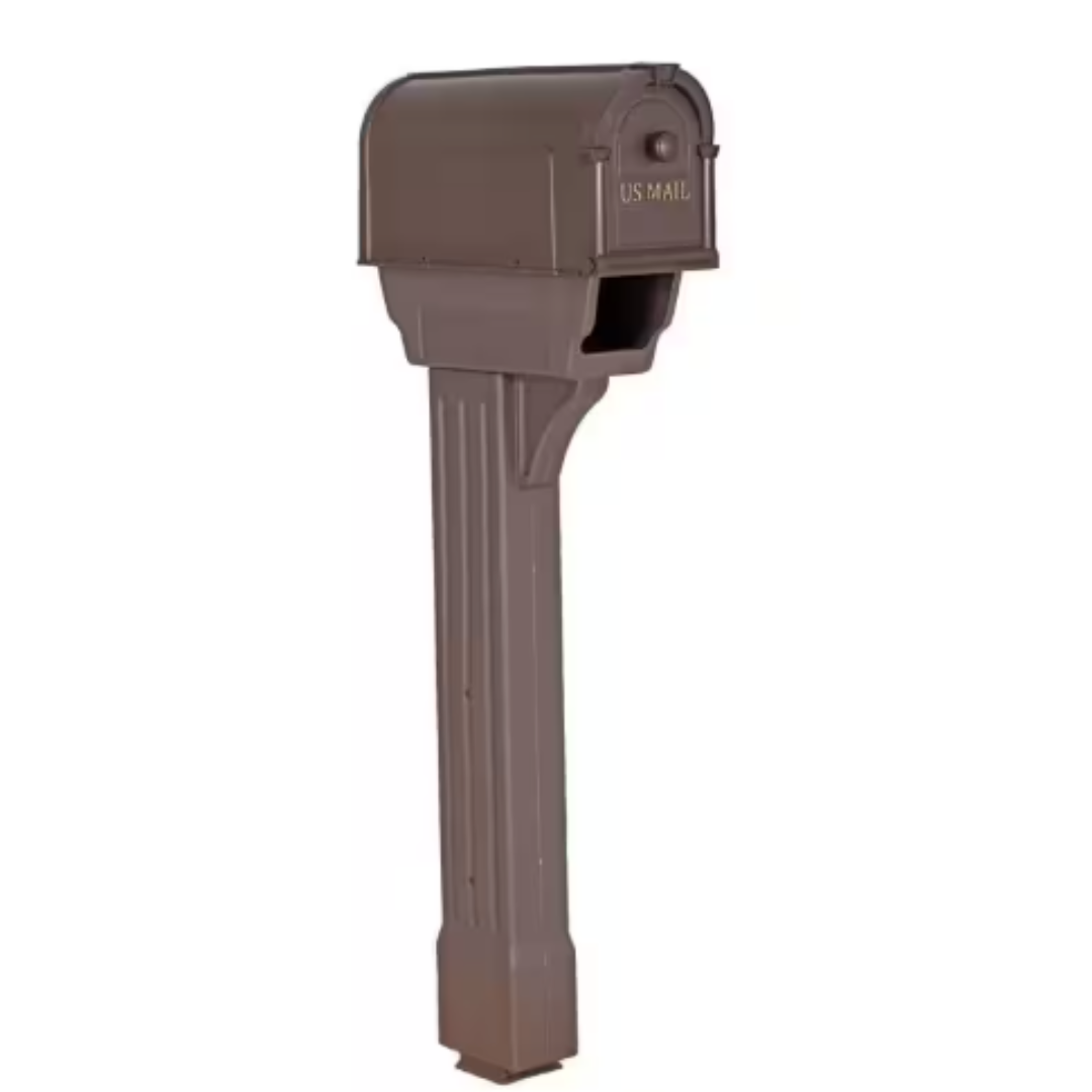 Postal Pro Hampton All-in-One Mailboxes Kit, Black and Bronze