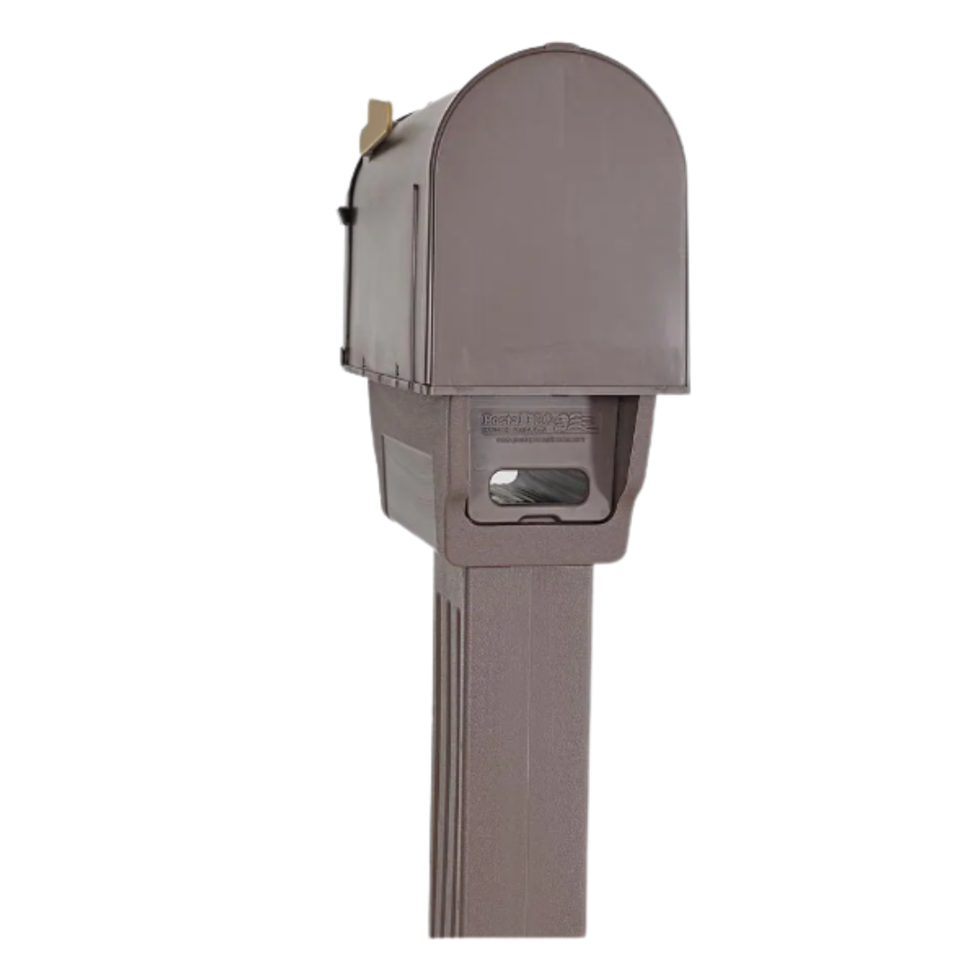Postal Pro Hampton All-in-One Mailboxes Kit, Black and Bronze
