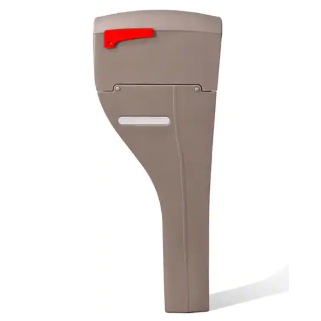 MailMaster "Extra Large" Resin Overpost Mailbox and Post Combo Mocha
