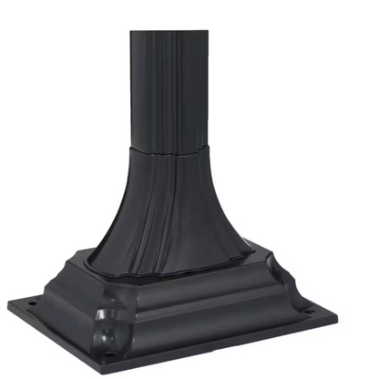 Pedestal Black, Large, Aluminum, Locking, All-In-One Mailbox and Post Combo