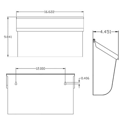 Architectural Mailboxes® Woodlands "Black or White" Wall-Mount Mailbox