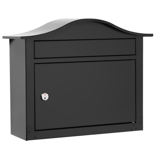 Architectural Mailboxes® Saratoga Locking Black Wall Mount Mailbox