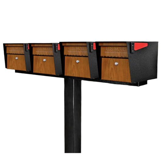 Mail Boss Mail Manager Locking Metal "Extra Large" Mailbox Multiple colors - 4 Mailboxes