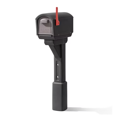 Step2 MailMaster Plastic Standard Mailbox Black
