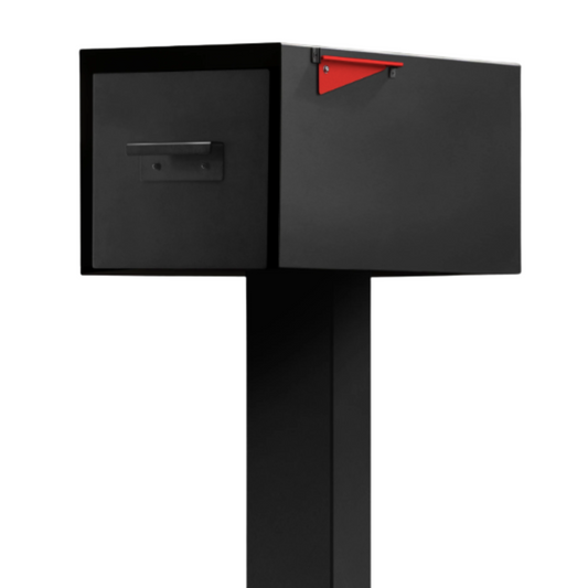 Malone Post‑Mounted Mailbox, Brown, Black, Gray, White or Patina
