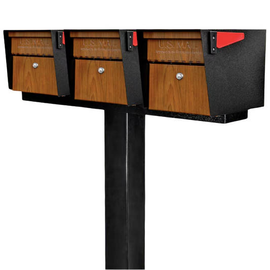 Mail Boss Mail Manager Locking Metal "Large" Mailbox Multiple colors - 3 Mailboxes