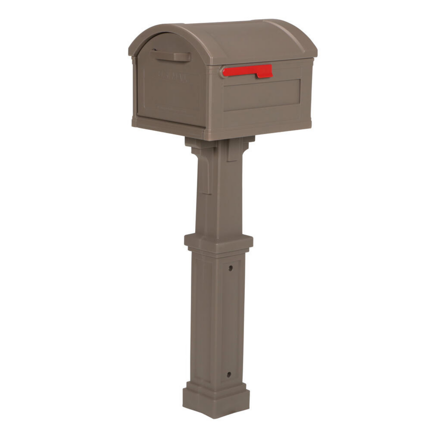 Architectural Mailboxes® Grand Haven "Black and Mocha" Mailbox and Post Cover Kit w/ paper holder