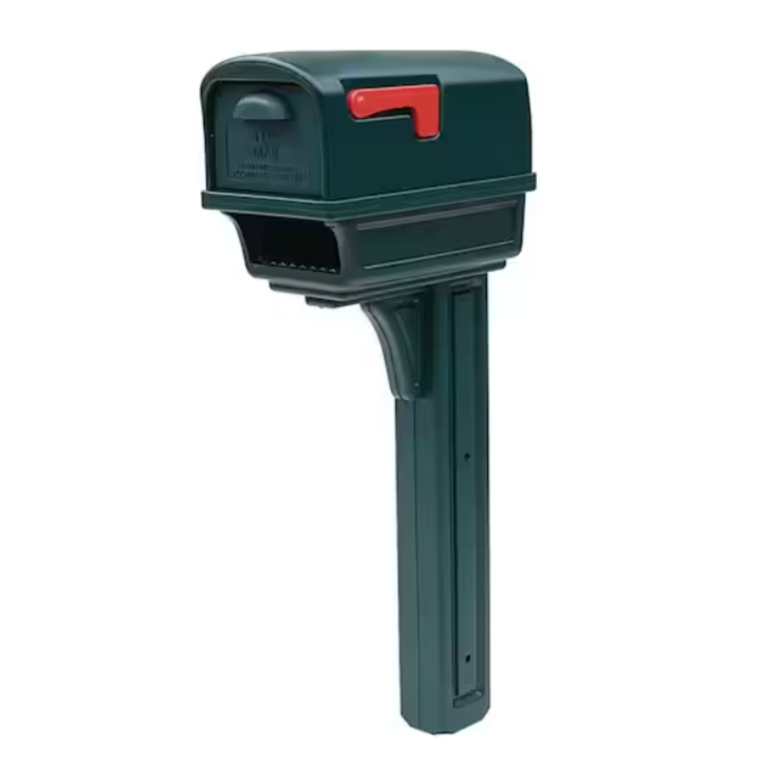 Architectural Mailboxes® Gentry "Black, Mocha and Green" Mailbox and Post Cover Kit