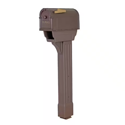 Postal Pro Hampton All-in-One Mailboxes Kit, Black and Bronze