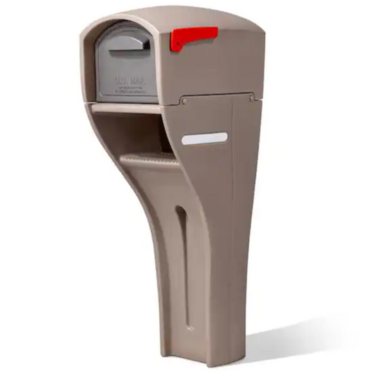 MailMaster "Extra Large" Resin Overpost Mailbox and Post Combo Mocha